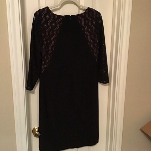 NWT Anne Klein Black Dress it’s Back Zipper - Picture 3 of 4